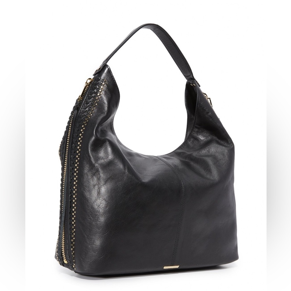 NWT Rebecca Minkoff Bryn double zip hobo with gold studs